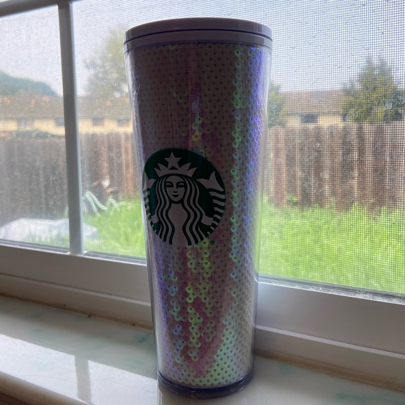 24 Oz Starbucks Tumbler - sequin glitter - Picture 2 of 6